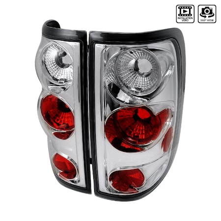 Spec-D Tuning 04-08 Ford F150 Altezza Tail Light Chrome LT-F15004-TM